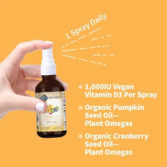 Organics Vegan D3 Organic Spray 1,000 IU - Vanilla