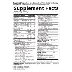 RAW Enzymes Women Digestive Health 90 Capsules