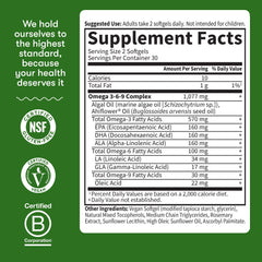Dr. Formulated Full Spectrum Plant Based Omega Softgels