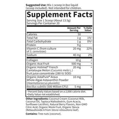 Grass Fed Collagen Super Beauty Blueberry Acai 9.52oz (270g) Powder