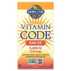 Vitamin Code Raw Vitamin D3 5,000 IU Capsules