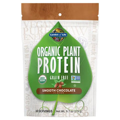 Organic Plant Protein Smooth Chocolate 9.7oz (276g) Powder