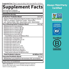 Dr. Formulated Probiotics Gas and Bloating† 50 Billion 30 Capsules