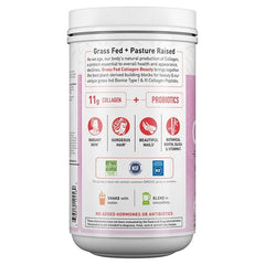 Grass Fed Collagen Beauty Strawberry Lemonade 9.52oz (270g) Powder