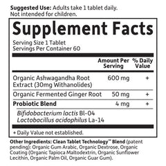 Organics Ashwagandha 60 Tablets