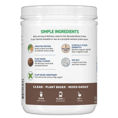 Sprouted Barley Protein + Probiotics Powder - Chocolate