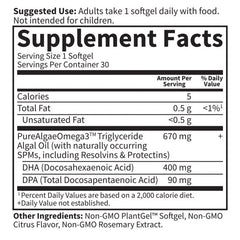 Dr. Formulated Vegan DHA 30ct Softgels