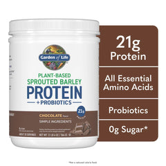 Sprouted Barley Protein + Probiotics Powder - Chocolate