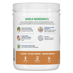Sprouted Barley Protein + Probiotics Powder - Vanilla Caramel
