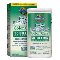 Raw Probiotics Colon Care Shelf-Stable 30 Capsules