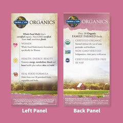 Organics Women's Multi 60 Tablets