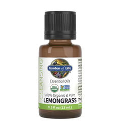 Essential Oils 100% Organic & Pure Lemongrass 0.5 fl oz (15 ml) Liquid