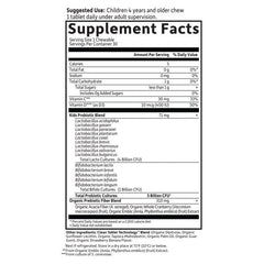 Dr. Formulated Probiotics Organic Kids+ Cooler Strawberry Banana 30 Chewables
