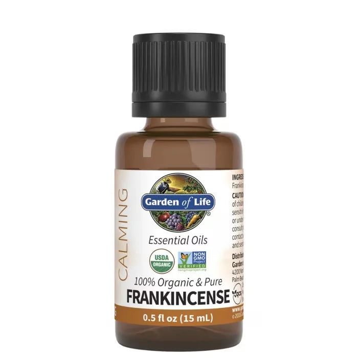 Essential Oils 100% Organic & Pure Frankincense 0.5 fl oz (15 ml) Liquid