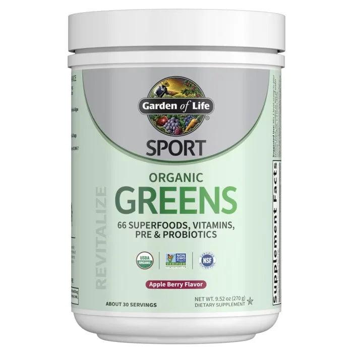 Sport Organic Greens Powder - Apple Berry