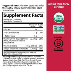 Organic Kids Immune Gummy† Cherry Flavor 60ct