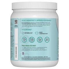 Sport Grass Fed Whey+ Weight Management Protein Powder - Vanilla