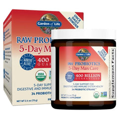 Raw Probiotics 5-Day Max Care Cooler Banana - 2.4oz (75g) Powder