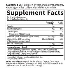 Dr. Formulated Kids Elderberry Immune† Gummies – 60 ct