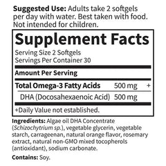 Minami Algae Omega-3 Vegan DHA Orange - 60 Softgels
