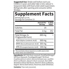 Kids Plant Omega-3 Strawberry 2 fl oz (57.5ml) Liquid