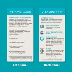 Vitamin Code Raw Vitamin E 60 Capsules