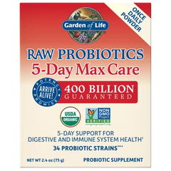 Raw Probiotics 5-Day Max Care Cooler Banana - 2.4oz (75g) Powder