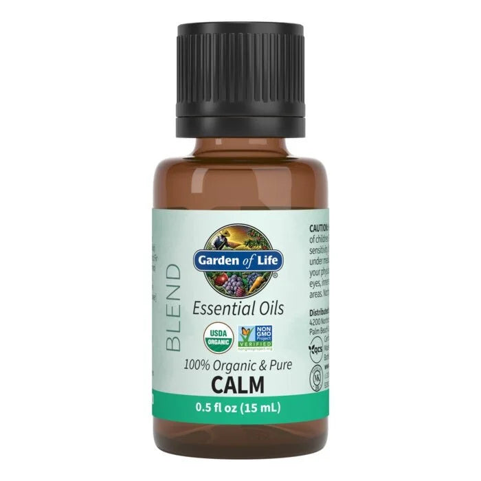 Essential Oils 100% Organic & Pure Calm Blend 0.5 fl oz (15 ml) Liquid