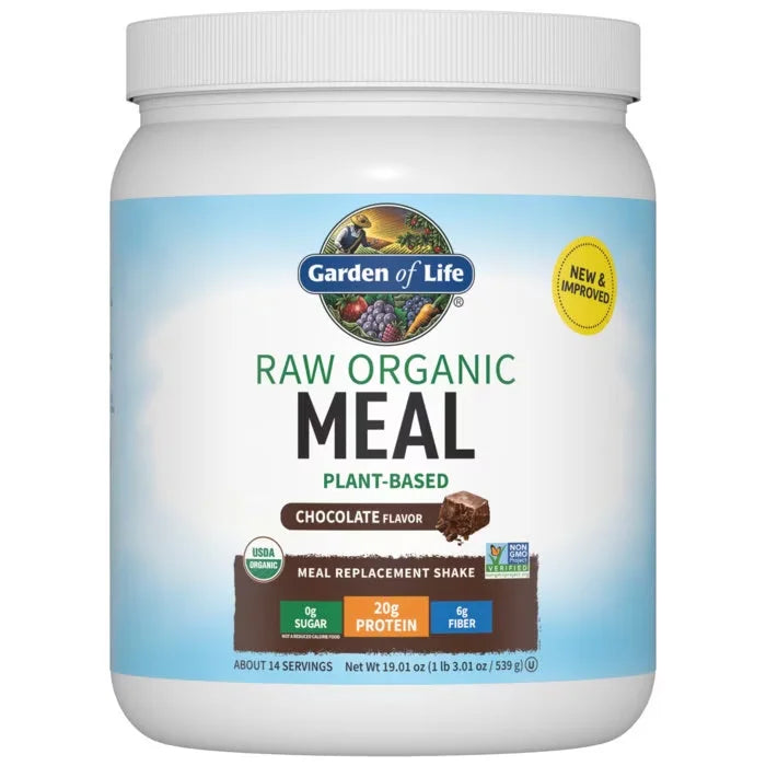 Raw Organic Meal Shake & Meal Replacement Chocolate 19.01oz (539g) Powder