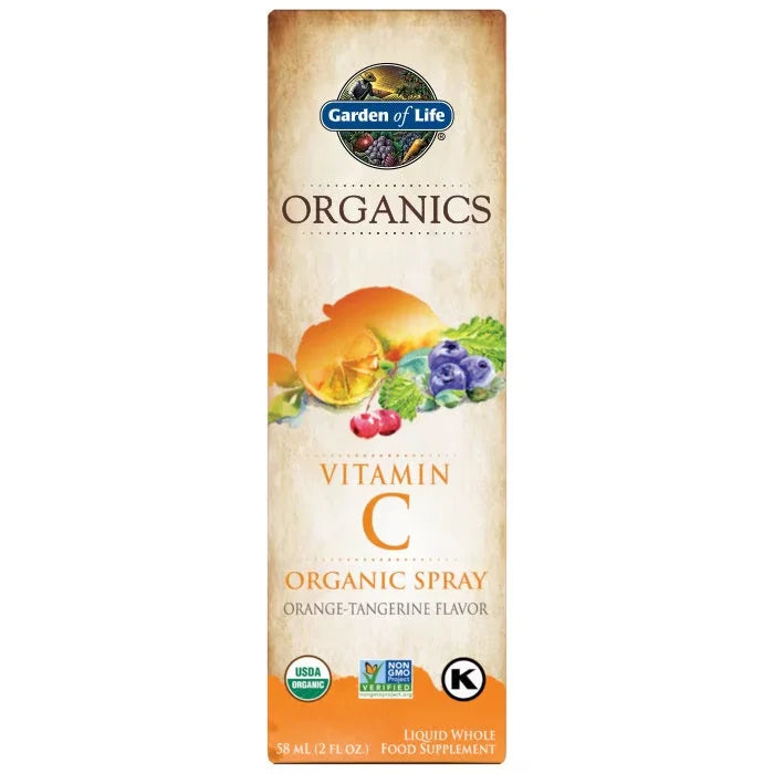 Organics Vitamin C Organic Spray Orange Tangerine 2oz (58ml) Liquid